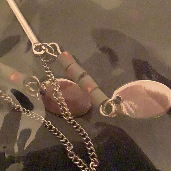 Boho Lariat Layering Silver Tone Earthy Necklace - Picture 6 of 6